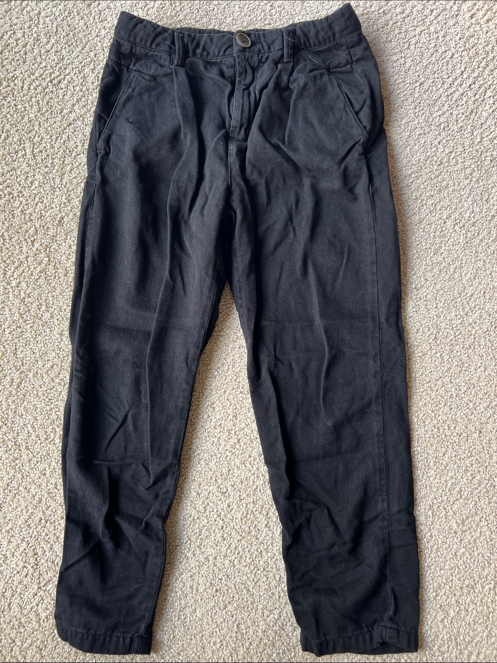 Zara Black Chinos for boys - Slim Casual Trousers